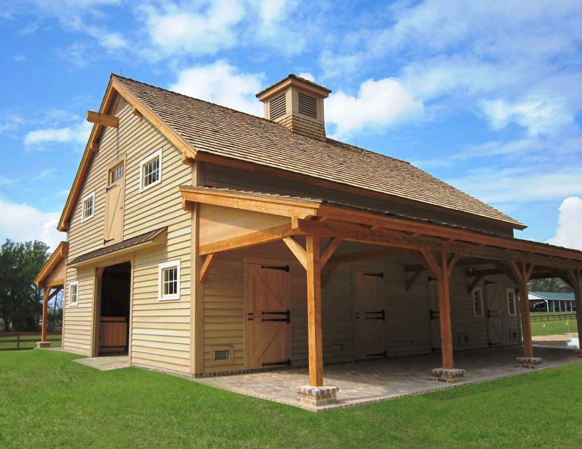 Post and Beam Horse Barn Plans
