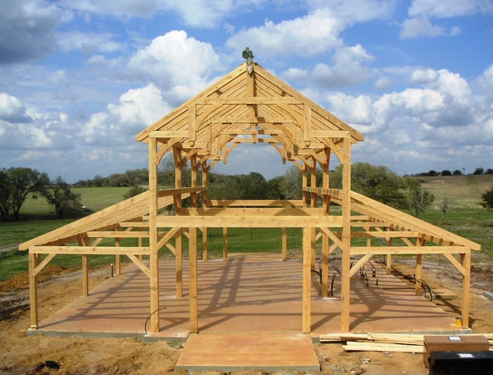 Timber Frame Barns Post Beam Barn Mortise Tenon Joints.