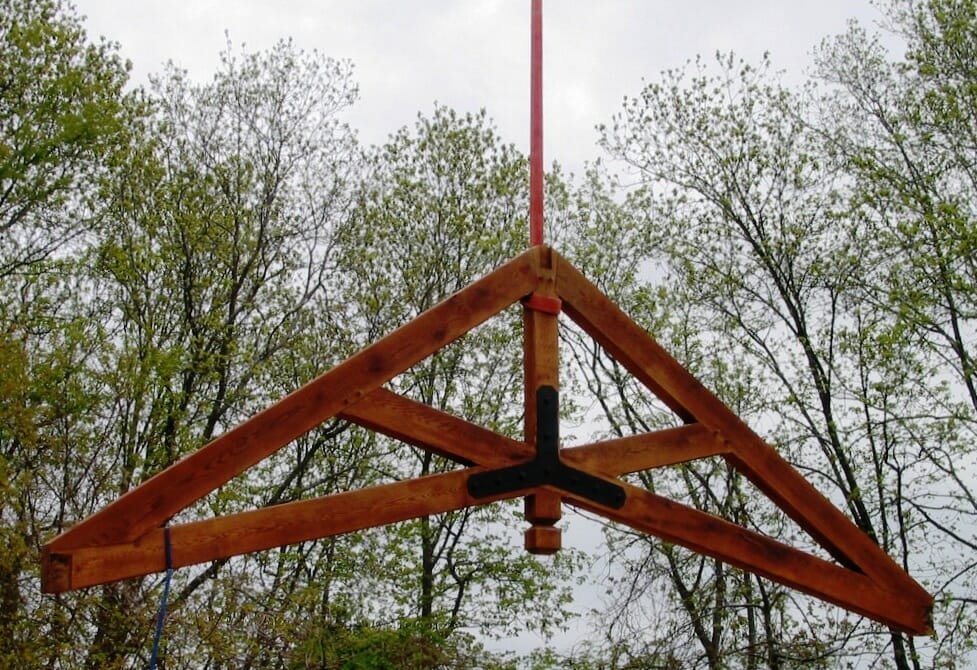 Modified Hammer Beam Truss for The Trapp Family Lodge