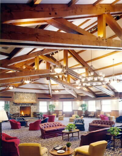 60' Heavy Timber Interior Scissor Trusses