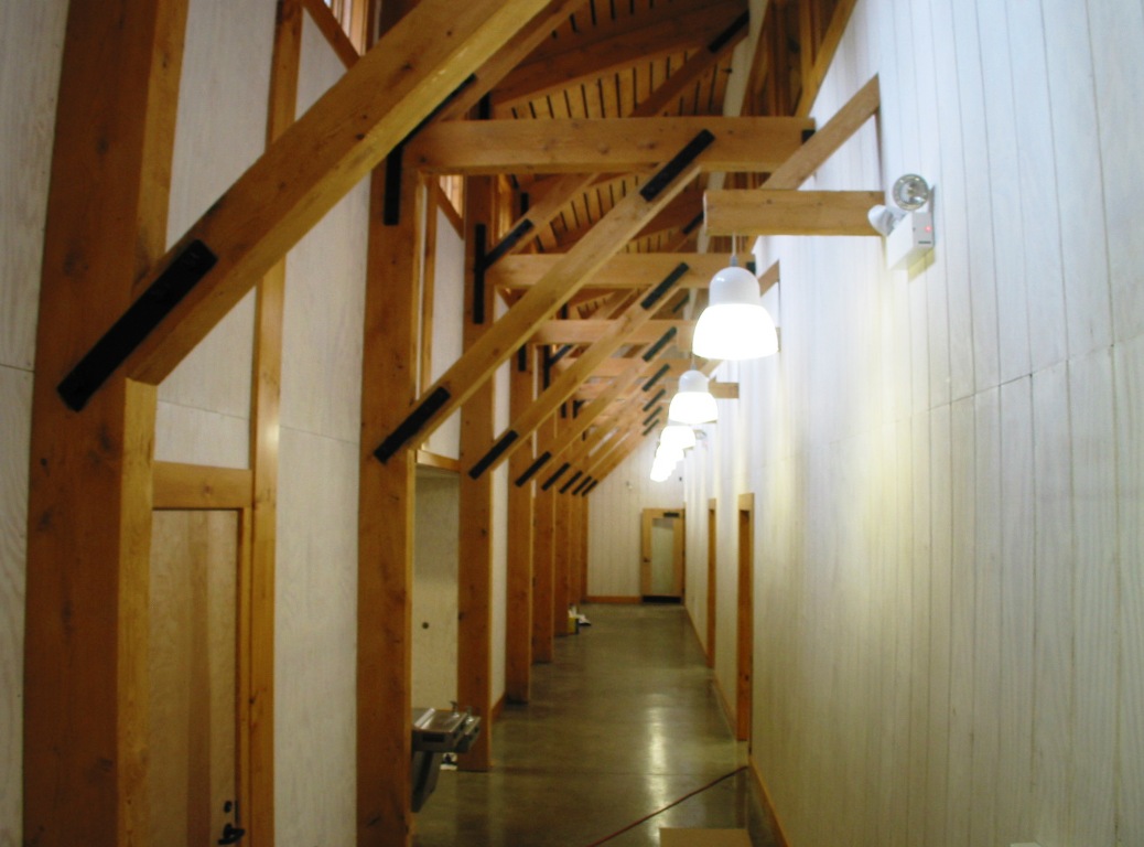 Heavy Timber Braces and Brackets with Hemlock Posts