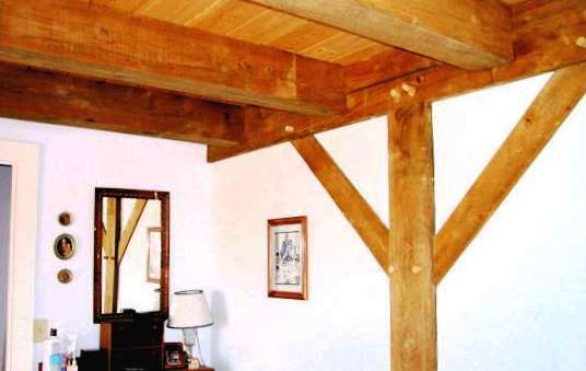 Timber Beams with Golden Oak Stain