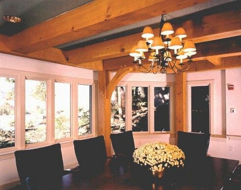 Octagon Conference Room with Timber Beamed Ceiling 