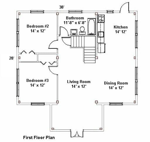 Timber Frame Home Floor Plan