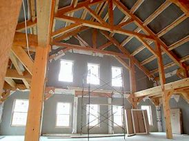 Brigham Hill Post & Bean Barn Inside