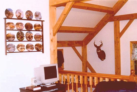 Timber Frame Second Floor Balcony Office