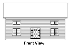 Front View of Timber Frame Home