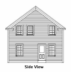 Side View of Post & Beam Home