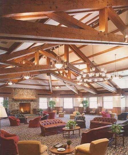 Executive Center Heavy Timber Scissor Trusses Metal Plate Connections