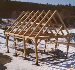 Timber Frame for Information Crib