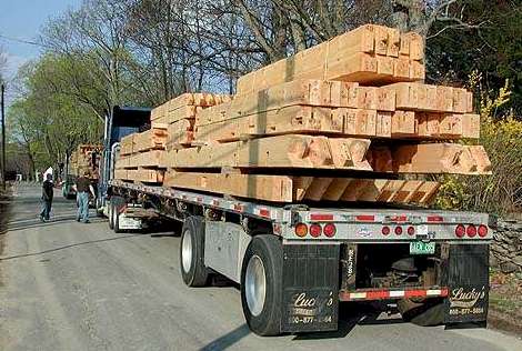 Delivery of Heavy Timbers