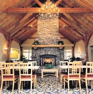 Hawthorn Suites Hotel Lobby Fireplace