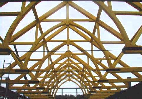 Heavy Timber Roof Trusses for Immaculate Conception Church