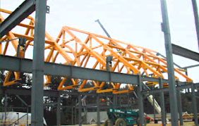 Heavy Timber Trusses on Steel Frame