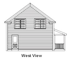 West View of Post & Beam Home