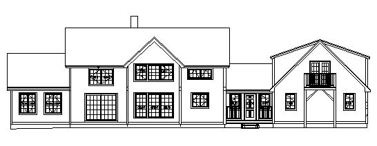 Front View of Planned Timber Frame Home