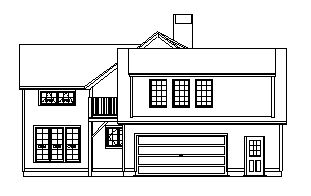Side View of Planned Timber Framed Home