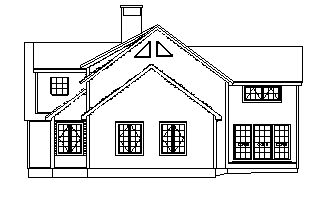 Other Side View of Planned Timber Framed House