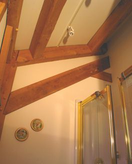 Bathroom View of Timber Frame Home