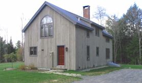 Exterior View of Post & Beam Home Design