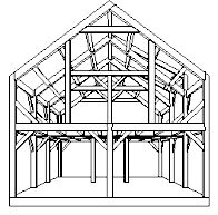 Frame View of Timber Framed Home