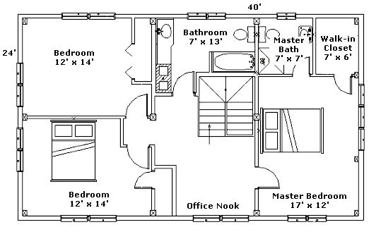 Second Floorplan of Timber Frame House