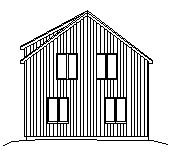 East View of Post & Beam House