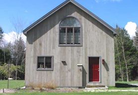 Exterior View of Timber Frame Home Design