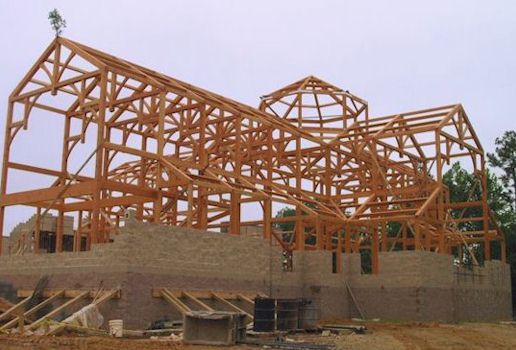 Heavy Timber Frame for Bethlehem Monastery