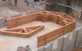 Stack of Heavy Timber Bents