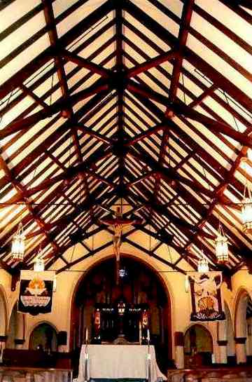 Existing Trusses above Altar