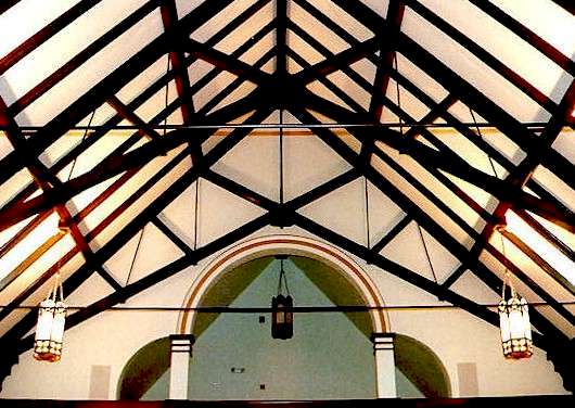 Heavy Timber Roof Trusses for St. Catherine's Addition