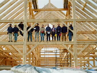 The Timber Framers at Vermont Timber Works