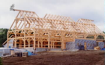 Completed Welcome Center Barn Frame