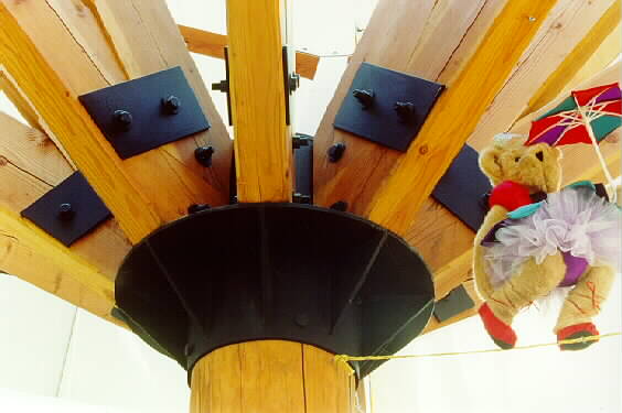 Metal Plate Connected Timber Trusses for Vermont Teddy Bear Company