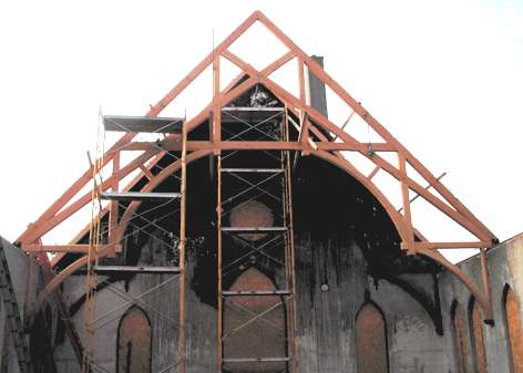 Timber Frame Church Reconstruction