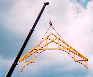 Custom Timber Truss for Church Reconstruction