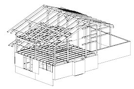 Timber Frame Addition Frame View