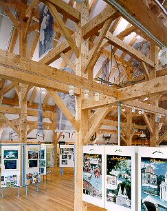 Interior View of Wood Joinery