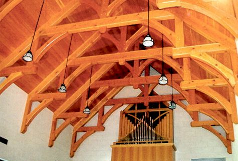 Heavy Timber Hammer Beam Trusses