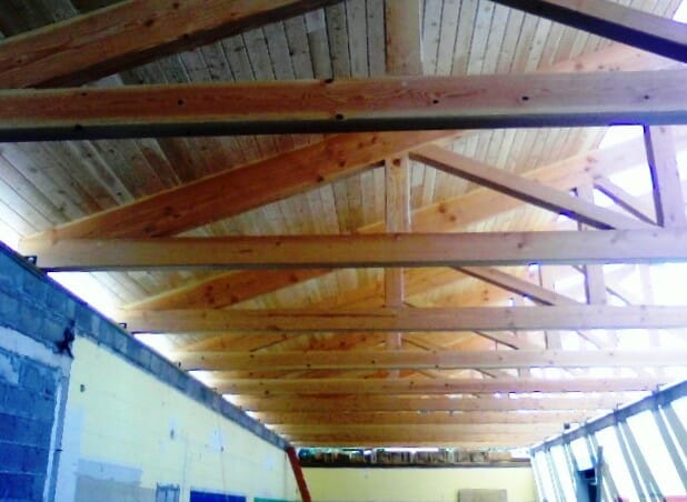 Heavy Timber Truss Interior
