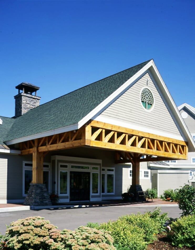 Timber Post and Beam Porte Cochere