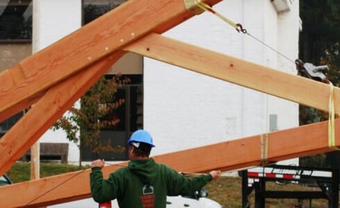 Lifting a Wood Truss