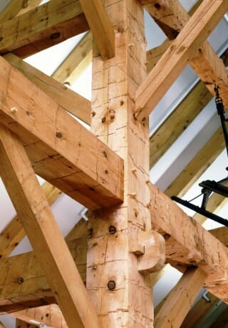 Hand Hewn Barn Beams