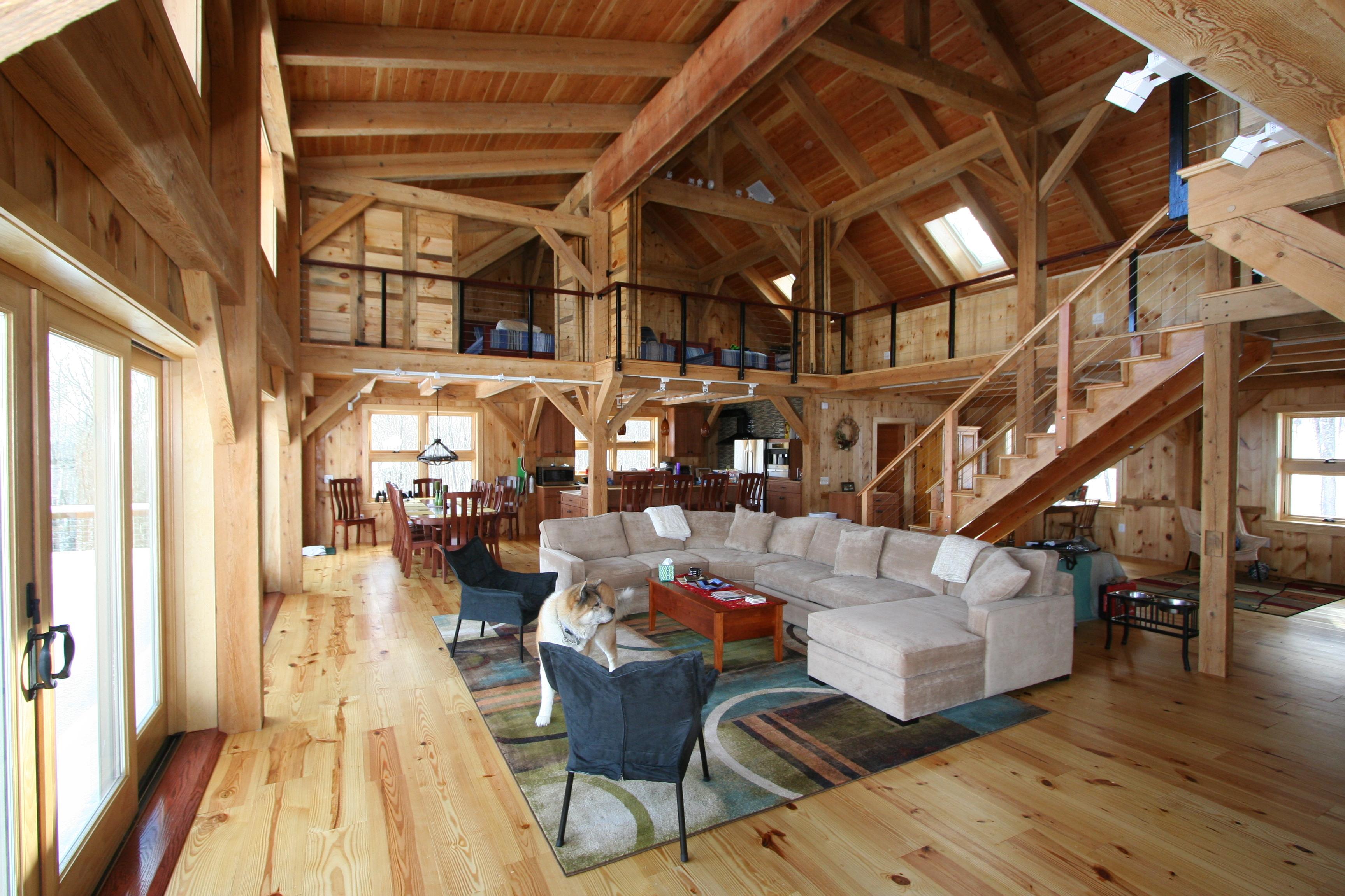 pole barn home 39 s interior