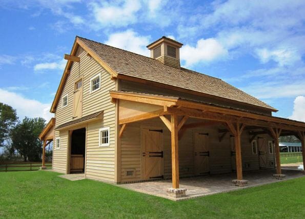 Beautiful Timber Frame Horse Barn with High End Finishes
