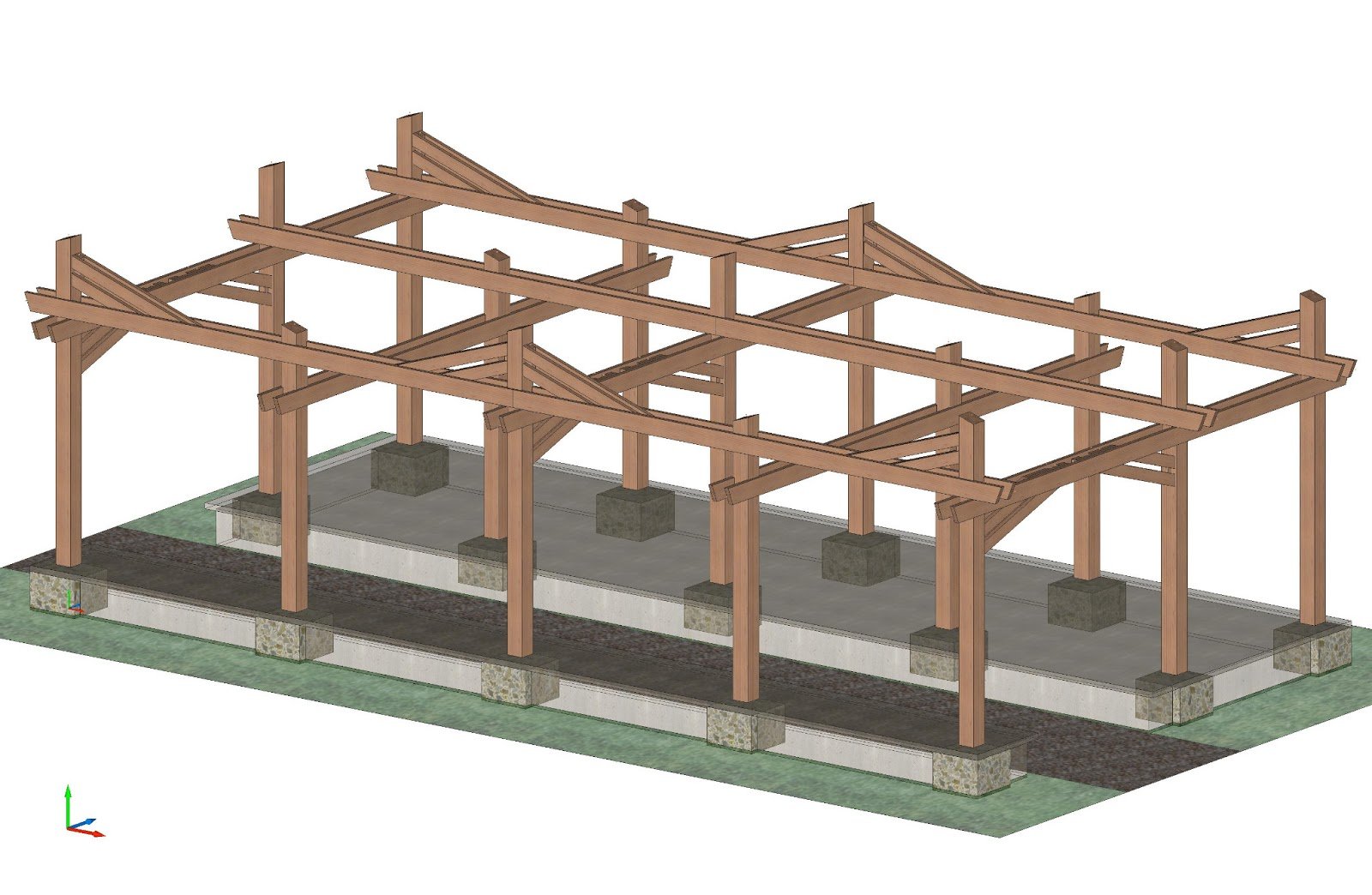 Timber-Frame-Pavilion-Camp-Aventura-Load-Platform