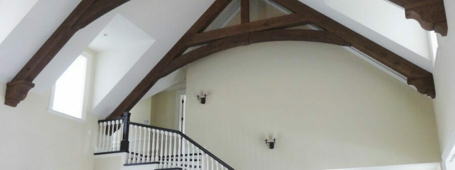 Pavilion Oak Timber Trusses in Quebec