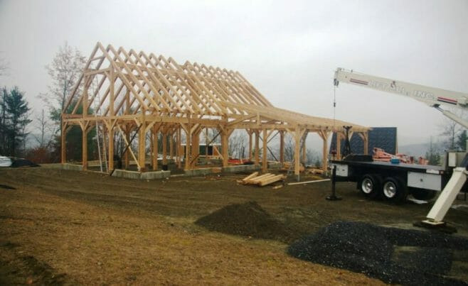 Completed Timber Frame Barn