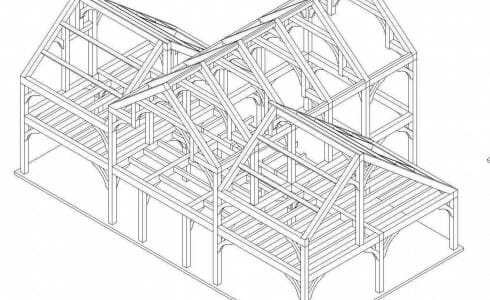 Barn Frame Drawing